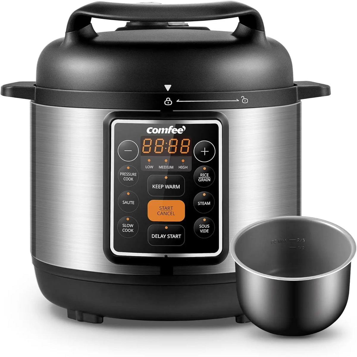 COMFEE Six In One Electric Pressure Cooker And Rice Cooker