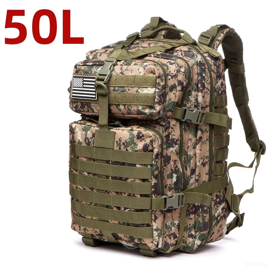 Thuram Waterproof Tactical Hiking Backpack for Camping and Trekking