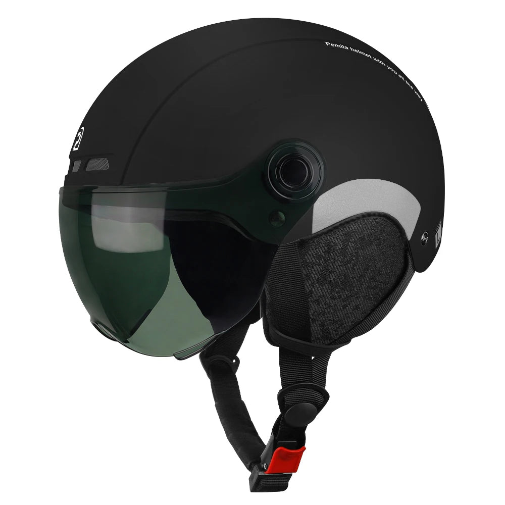 PEMILA Adult Cycling Helmet With Goggles And Ear Protection