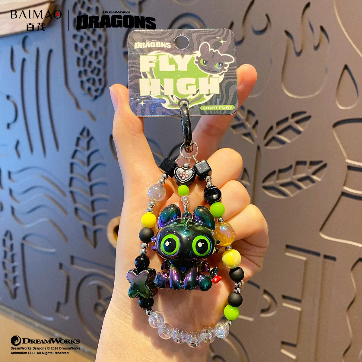 Original Genuine How To Train Your Dragon Plush Beaded Keychain Cute Toothless Doll Pendant Bag Hanging Ornament For Couples