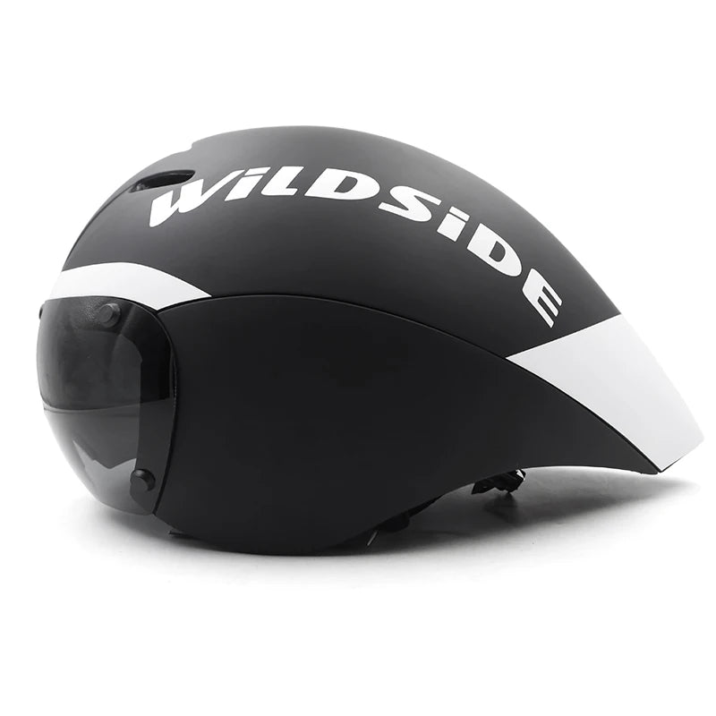 Wildside Aero Triathlon Cycling Helmet With Lens Goggles