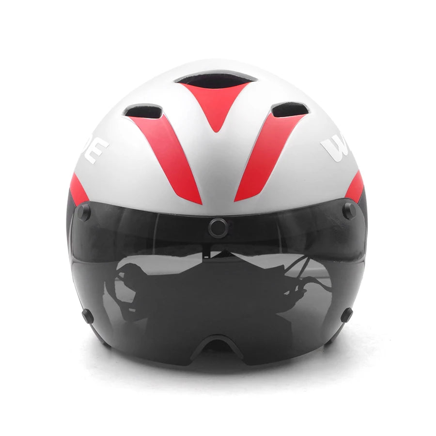 Wildside Aero Triathlon Cycling Helmet With Lens Goggles